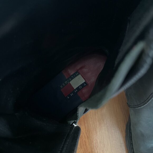 Tommy Hilfiger booties/ low calf boots- 6.5 black but are tight. - Picture 5 of 6